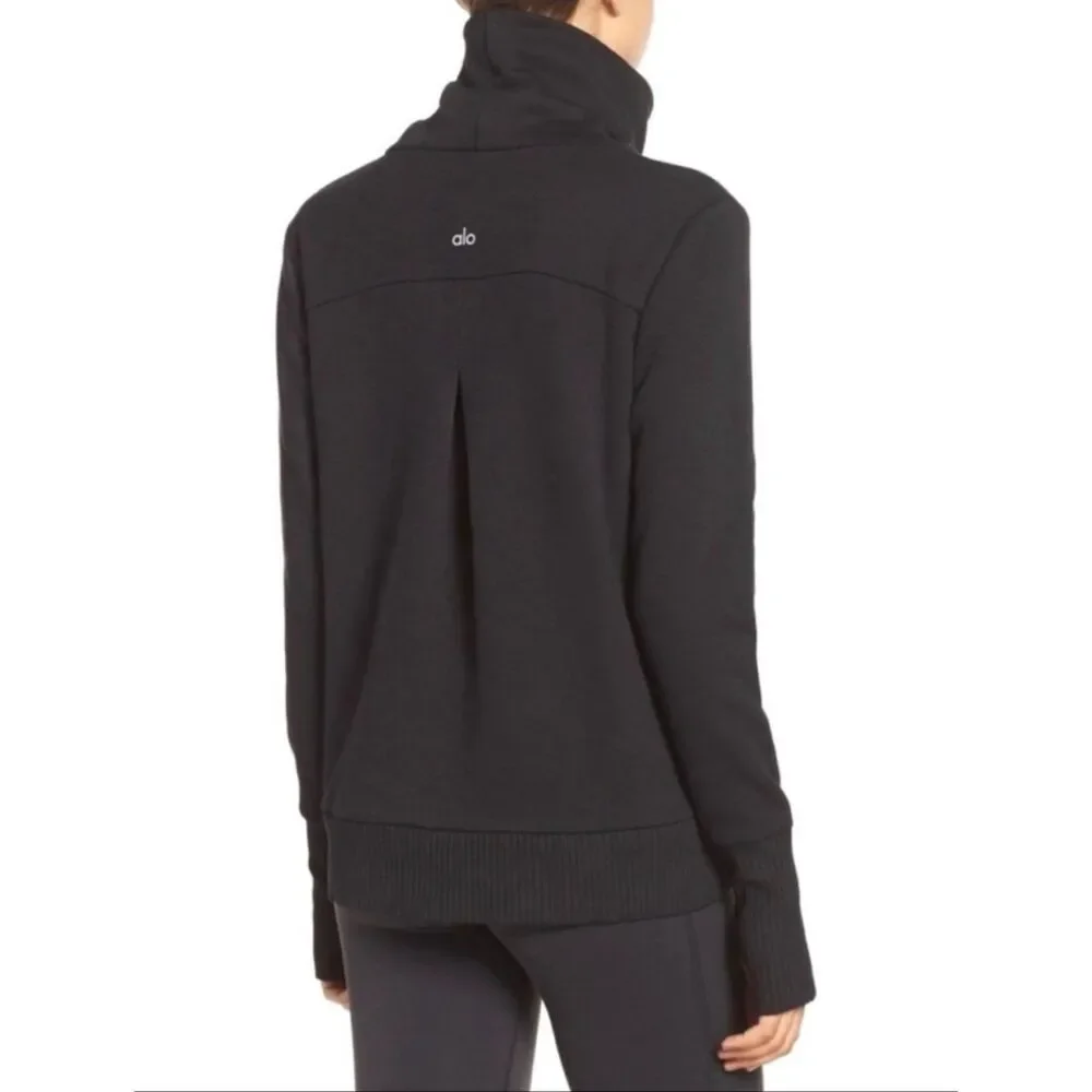 Alo Yoga Haze Funnel Neck Pullover Sweatshirt S